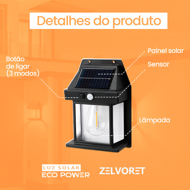 Luz Solar EcoPower – Energia inteligente para iluminar